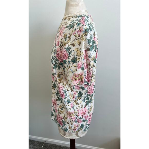 Tanner Collection Vintage Romantic Floral Print Blouse Size 12 - Picture 3 of 9